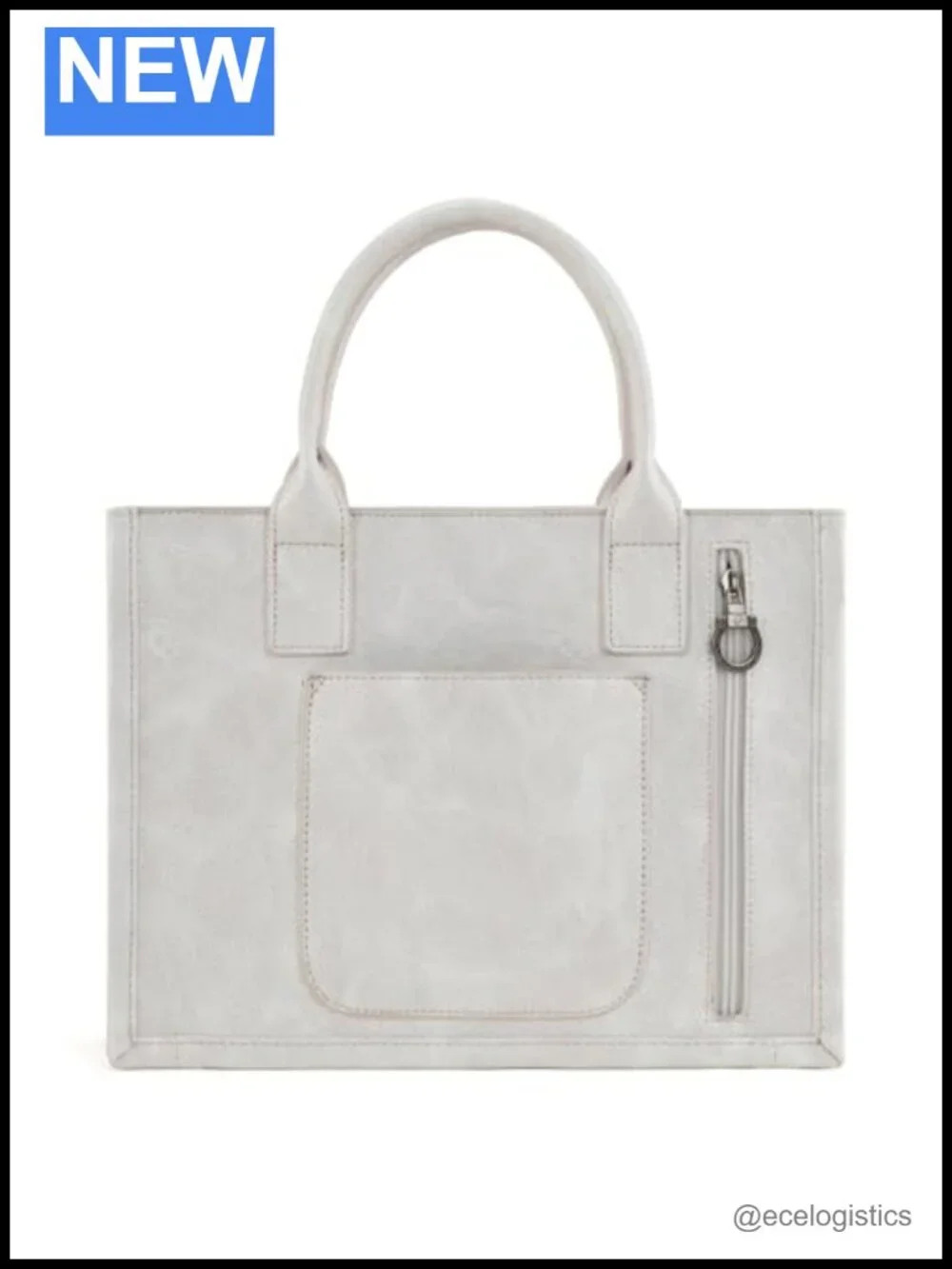 Faux Leather Western Top Handle Tote Bag with Card Wallet
